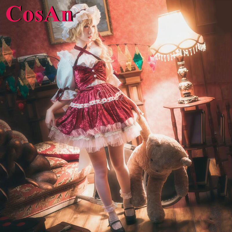 Formal Dress - CosAn ゲーム東方プロジェクトフランドール・スカーレットコスプレ衣装ファッション甘い素敵なフォーマルドレスハロウィンパーティーロールプレイ服