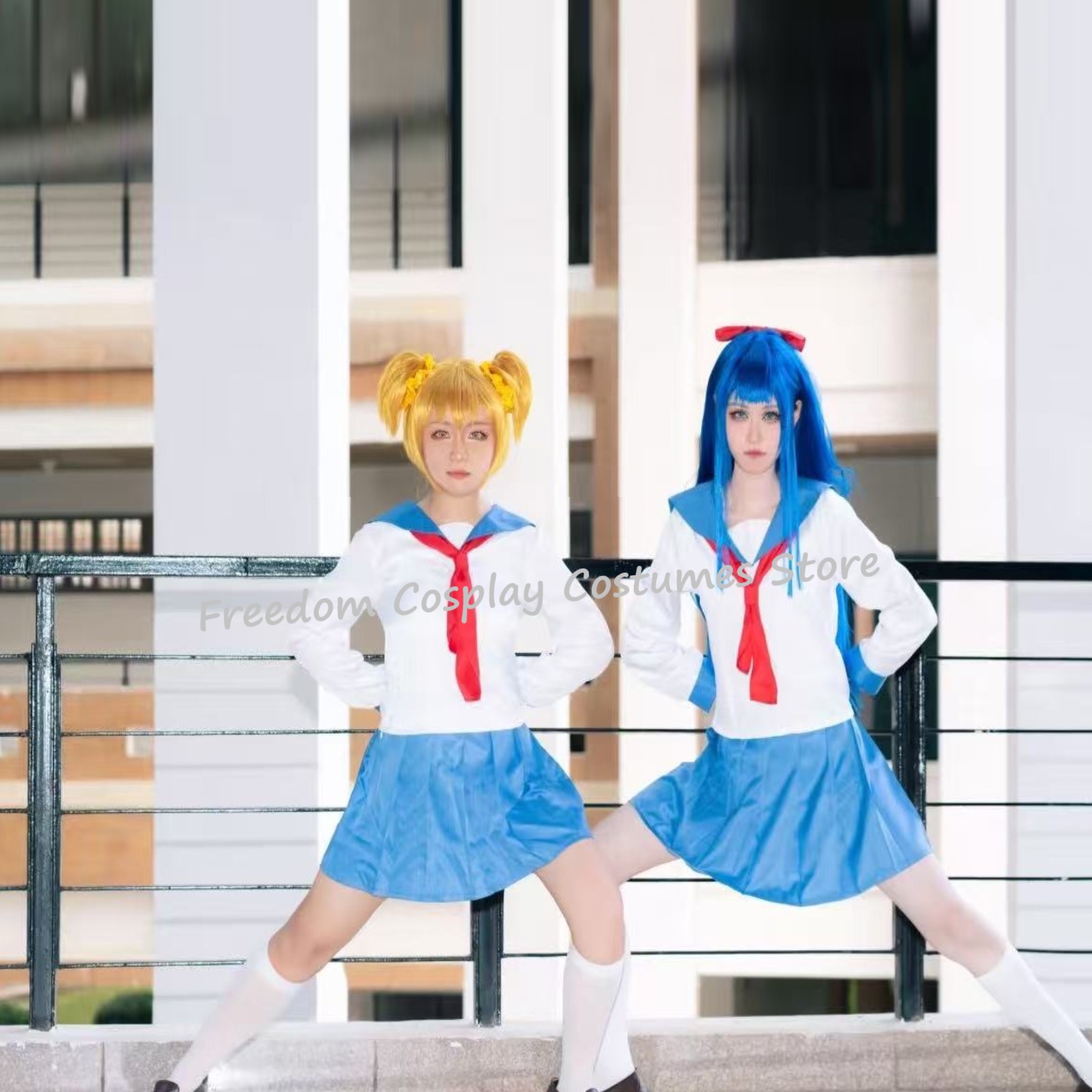 ポップチームエピックポプコピピミコスプレ衣装ウィッグ学校制服 - Formal Skirt のレビューと価格