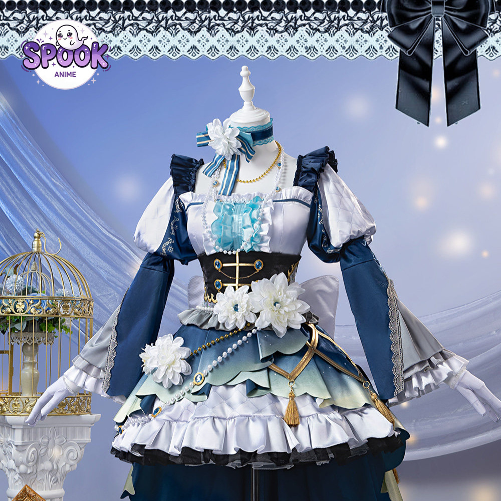 青白ロリータドレス 早川沙耶子 コスプレ衣装 BanG Dr - Evening Gown のレビューと価格